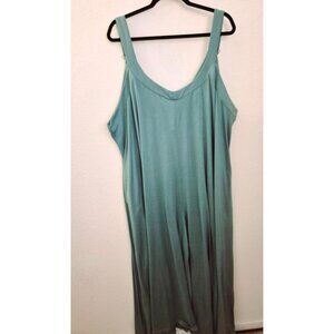 Bloomchic Mint Green Wide Leg Wide Strap Relaxed Fit Jumpsuit Sz 22/24 GUC